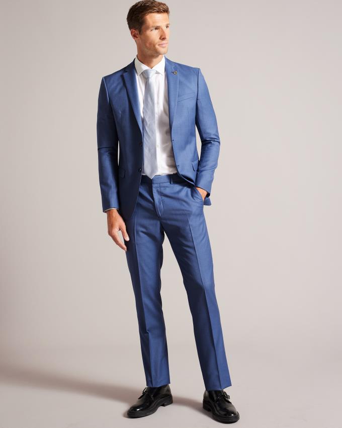 Veste Ted Baker Wool Suit Bleu Homme | ZRX-63250095